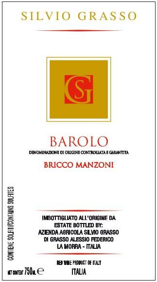 Silvio Grasso Barolo Bricco Manzoni 2009